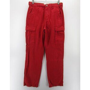 One Teaspoon Pants 28 Cargo Utility Button Fly Side Tabs Boyfriend *